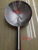 Thick Stainless Steel Mesh Strainer Colander Wok Wooden Handle Cookware Oil Flour Sifter Colander Kitchen Cooking Steamer Wok