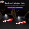 AOTI9 Car Door Badge Welcome Logo Light HD Laser Projector Lamps Accessory For Hyundai Peugeot GT Line Emblem R Ceed Sorento Sportage