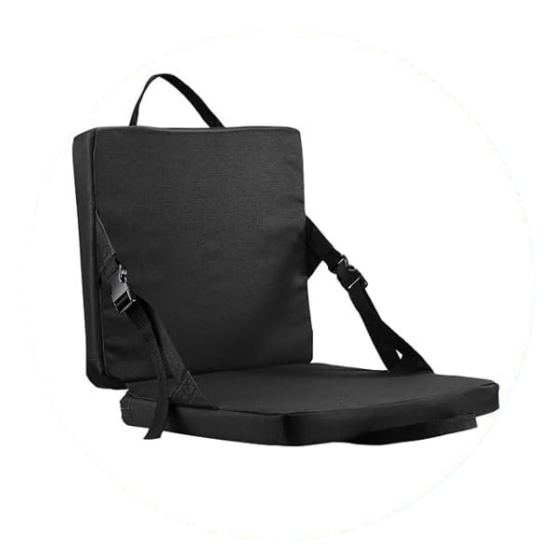 

Outdoor Portable Folding Seat Cushion Multifunctional Cabin Sports Stadium Seat 38*33*4 чёрный