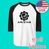 Ariens Tractor Men#039;s Raglan White Black Size S To 2XL Unisex T-Shirt