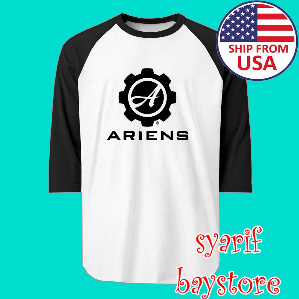 Ariens Tractor Men#039;s Raglan White Black Size S to 2XL Unisex T-Shirt L