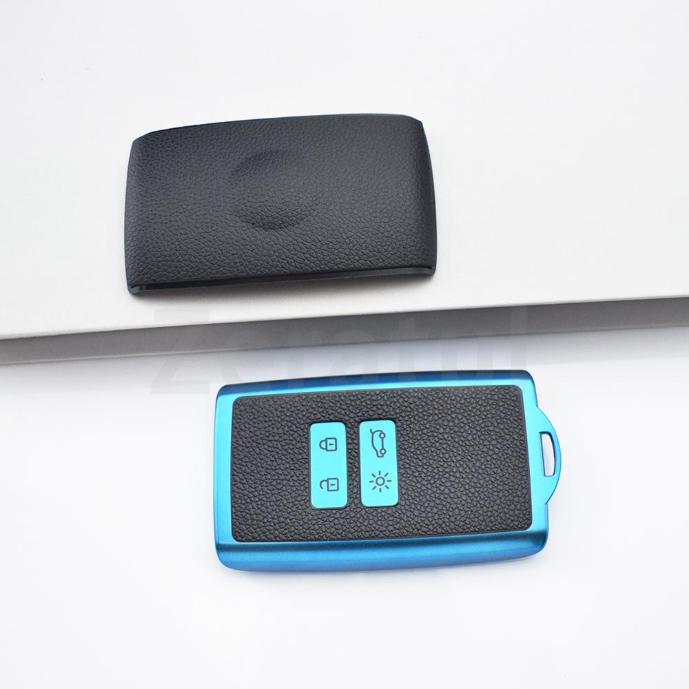 Car Key Case Cover Shell for Dacia Sandero Card Leather TPU for Renault Koleos Captur Megane Clio Scenic Talisman Arkana Fob