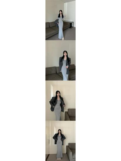 Chic Women's Hip-Hugging Fishtail Dress: Waist-Cinching, Slimming Over-the-Knee Skirt for Spring & Autumn