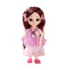 17cm Cartoon Doll Showcase Vinyl Ornament Moveable Joint Long Hair Party Atmospheres Decoration Sitting Kids Toy DIY
