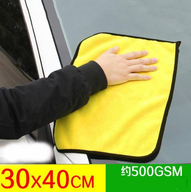 30x60CM Car Wash Microfiber Towel Car Cleaning Drying Cloth Hemming Car Care Cloth Detailing Car Wash Towel