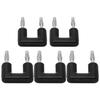 5Pcs J.20004 Banana Dual Plug Spacing 19mm Copper Nickel Plated Dual Tip Banana PlugBlack