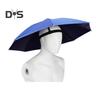 69CM UV Protection Umbrella Hat Hands-Free Sun Blocking Umbrella Hat with Elastic Headband Waterproof Kids Adults Outdoor Fishing Folding Umbrella