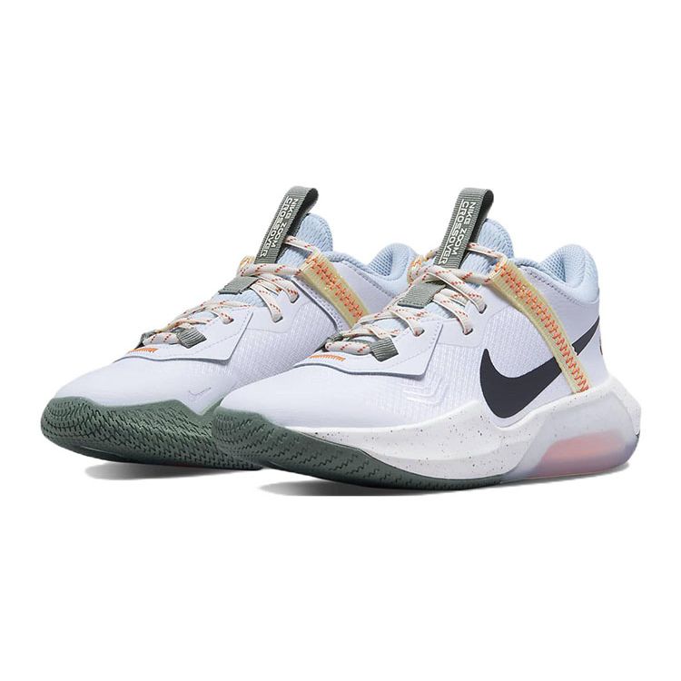 Nike Air Zoom Crossover GS Zabawna Grafika Buty Sportowe Dziecięce Białe Kokosowe Mleko Pomarańczowy Bezpieczeństwa DX6051-101