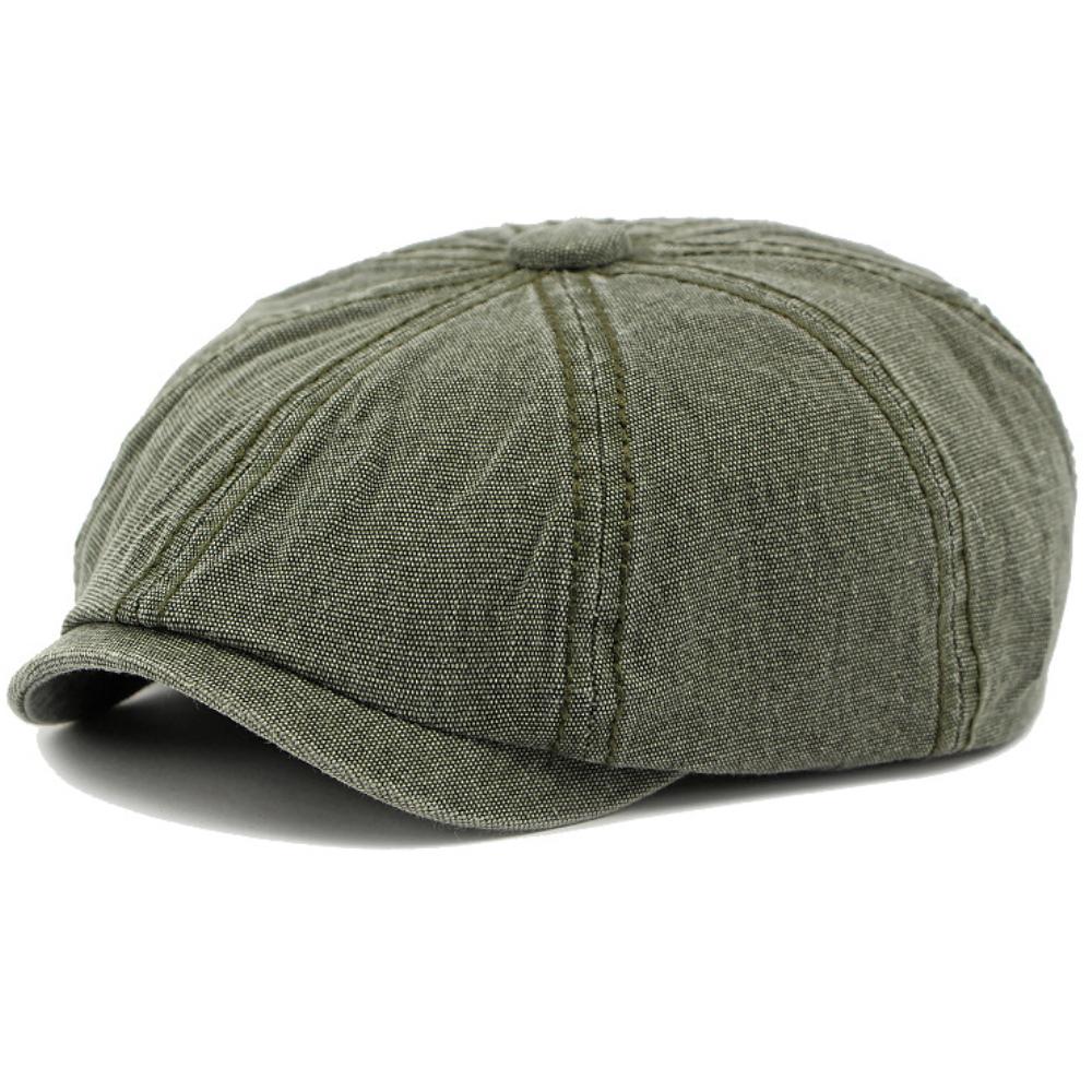 HT4410 Beret Men Women All Seasons 100% Cotton Octagonal Flat Cap Male Female Artist Painter Beret Hat Solid Plain Beret Cap Man