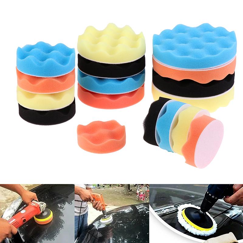 5/11Pcs Buffing Pad 3''4''5''6'' Inch Car Sponge Polishing Pad Kit Abrasive Polisher Drill Adapter Waxing Compound Tools Accessory