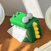 Creative Crocodile Tissue Box Holder Decorative Desktop Ornament for Home Office Living Room Unique Animal Design