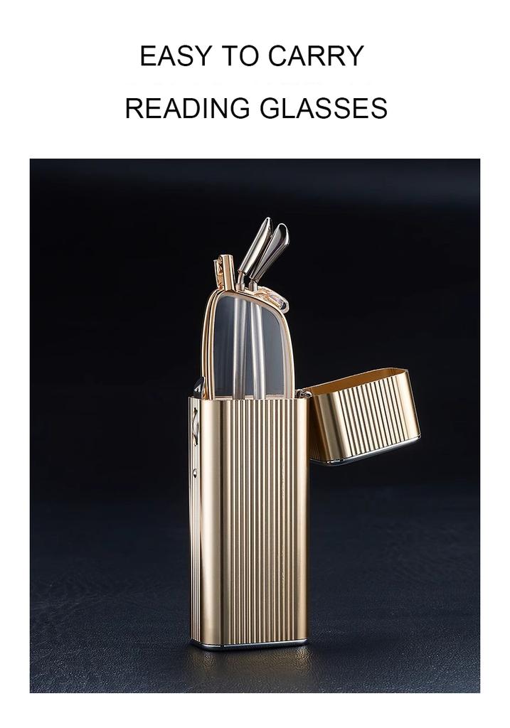 New Men's Reading Glasses Fashionable High-definition Ultra Light Convenient Foldable Retro Vintage Reading Glasses 812