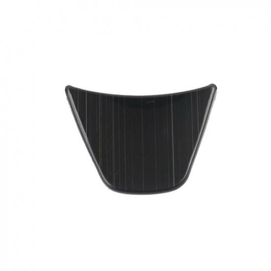 Black Steel Steering Wheel U-Type Cover Trim For Mitsubishi Eclipse Cross 18-23