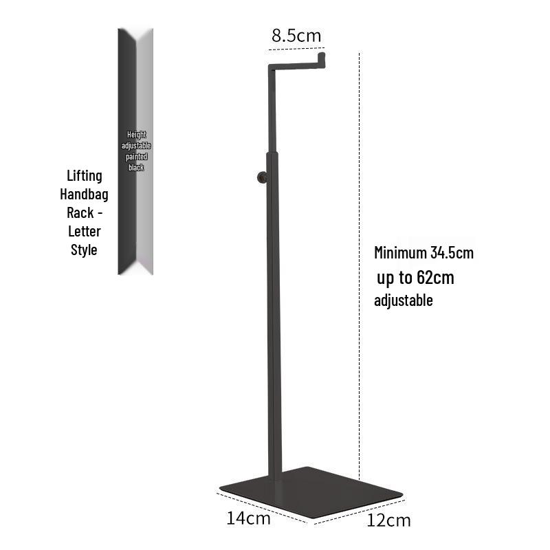 Stainless Steel Adjustable Multi-functional Bag Display Stand for Clothing Stores - 2025 New Style