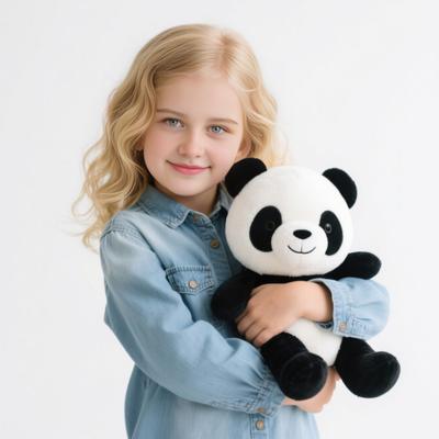 Panda Doll Emotional Support Plush Realistic Hug Motion Stuffed Animal Doll Stress Relief Ultra-Soft Comfort Toy