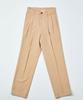 Moseu Washed Cotton Pintuck Pants_Beige