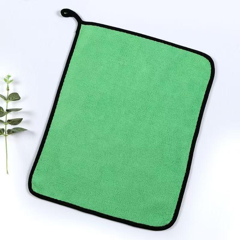 Coral Fleece Microfiber Car Drying Towel Super Absorbent Multi Purpose Cleaning Cloth for Auto Interior Exterior Household Wiping