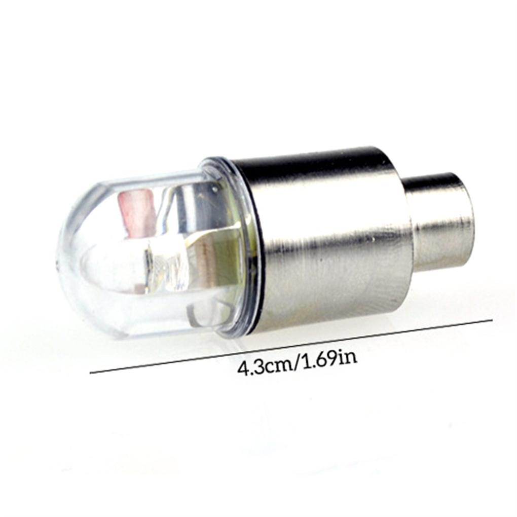 1 Pair Bike Tire Lights Car Motorcycle Wheels Colorful LED Valve Stem Warning Lamps PP Aluminum Alloy Automobile