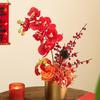 Red Festive Phalaenopsis Potted Orchid: Wedding Ornament, Living Room Decor, Housewarming Gift