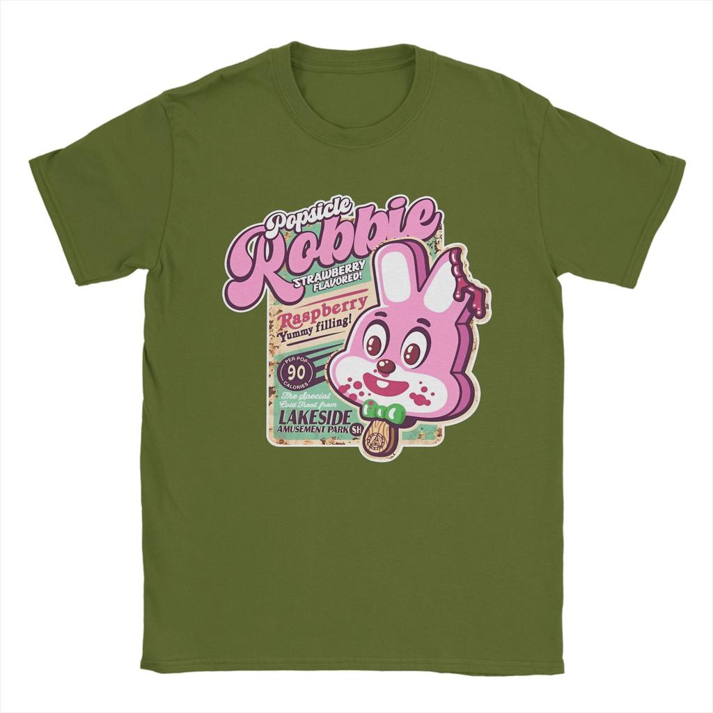 Men Silent Hill Popsicle Robbie T Shirts Pure Cotton Clothing Novelty Short Sleeve Crewneck Tees Plus Size TShirt