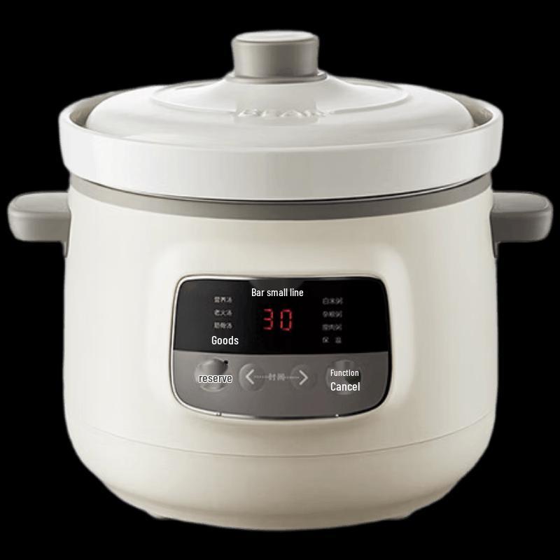 Bear 3L Electric Ceramic Stew Pot CN plug (adapter included)