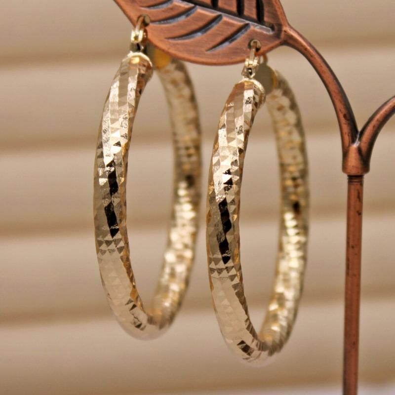 Bohemian Style Delicate Hoop Earrings - 14K Gold Plated CopperJewelry for Women - Perfect for Daily Wear and Christmas Gifts