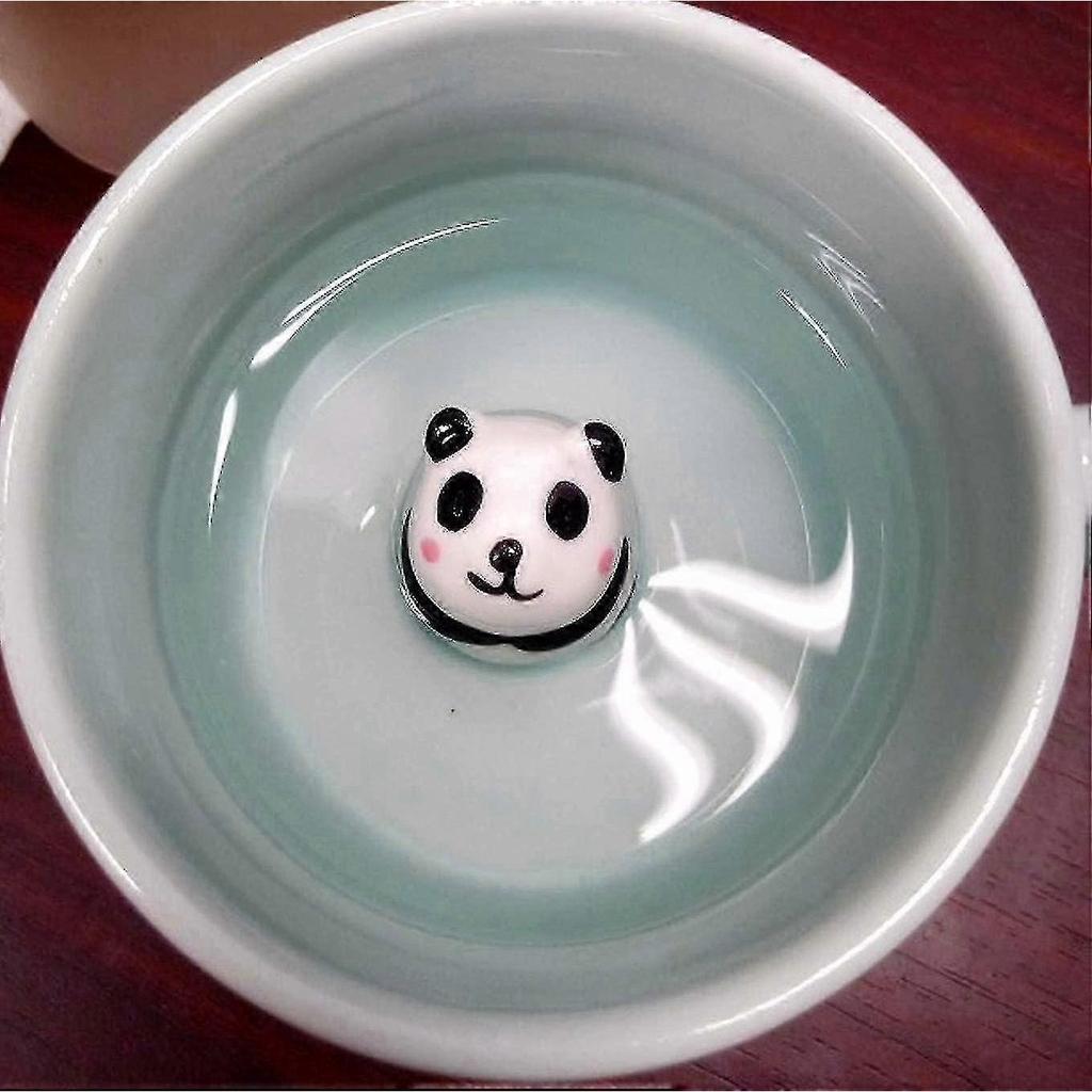 3D Cartoon Animal Ceramic Coffee Mug with Panda Design