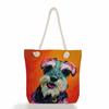 Multifunctional Dog Printed Thick Rope Shoulder Beach Bag Casual Large Capacity Handbag 7598 CLE
