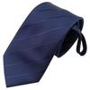 Men's Professional Striped Jacquard Zipper Tie, 7cm