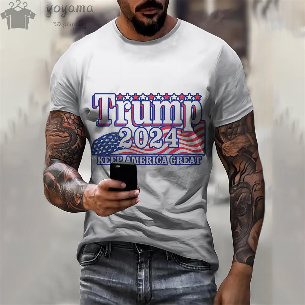 Trump Supporter Print Clothes Unisex Designer Unisex's T-shirts Unisex's Summer Clothes Unisex T Shirts Short Sleeve Trump Graphic T Shirts