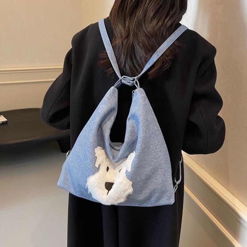 Spring and summer double shoulder retro large capacity women's tote bag new fashion casual fashion single shoulder messenger bag