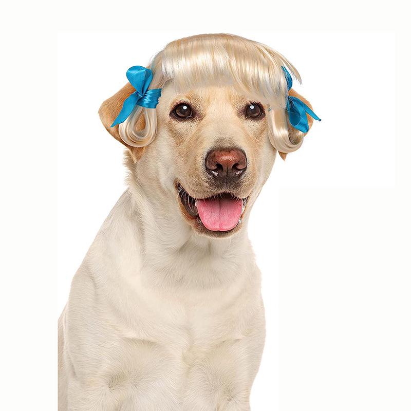 Black Afro Cat & Dog Costume Wig - Pet Headgear for Festivals & Pranks