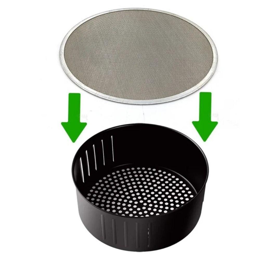 

Oil Resist Pot Lid Cover Stainless Steel Frying Pan Cover Air Fryer Cover Air Fryer Accessories