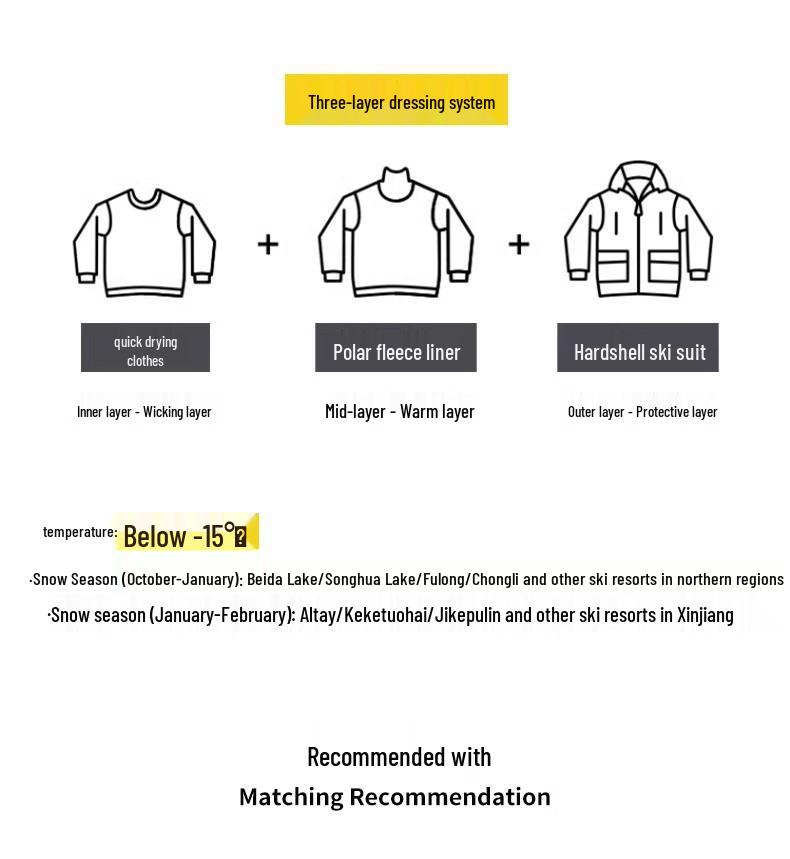 Women's Color Block Ski Suit & Men's Waterproof Ski Jacket - Windproof, Warm, and Breathable for Winter Outdoor Adventures
