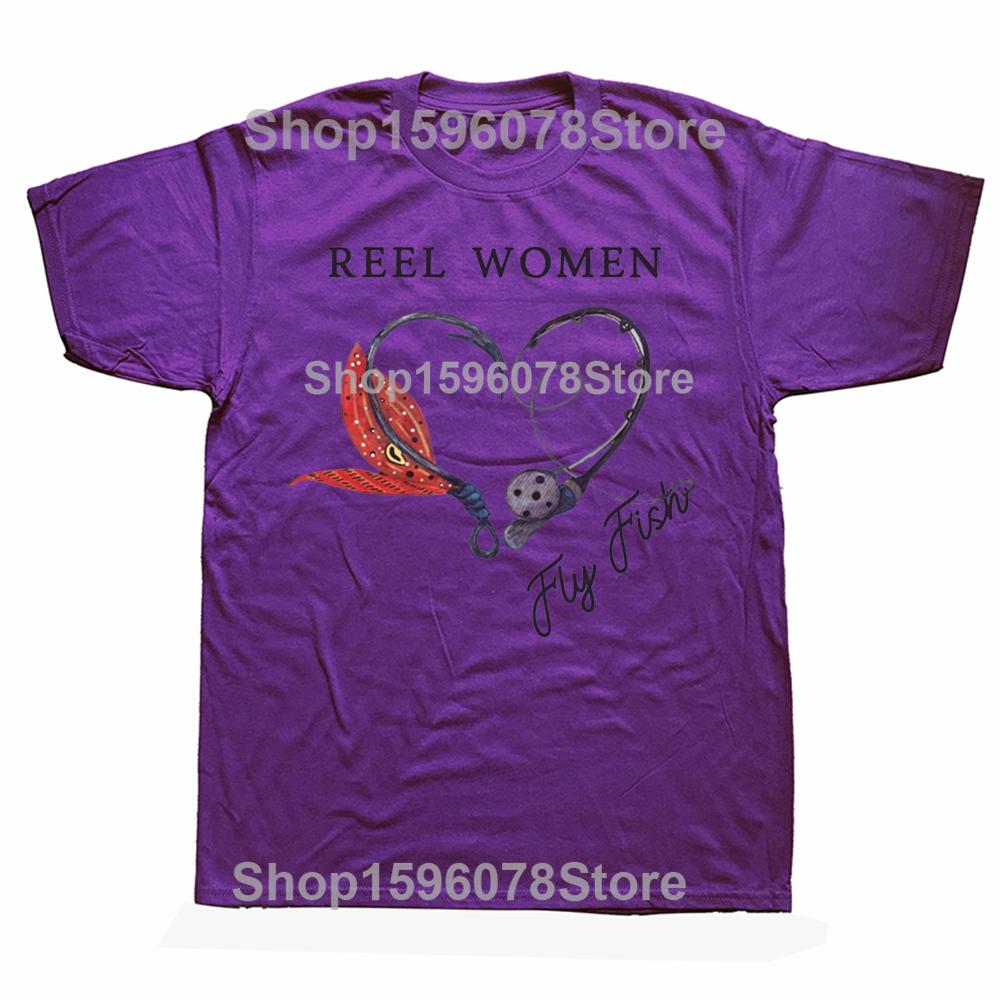 

Funny Reel Women Fly Fish Fishing 100% Cotton T-shirts Men Women s Fashion Casual Tshirt Loose Oversized Streetwear T Shirt 4XL