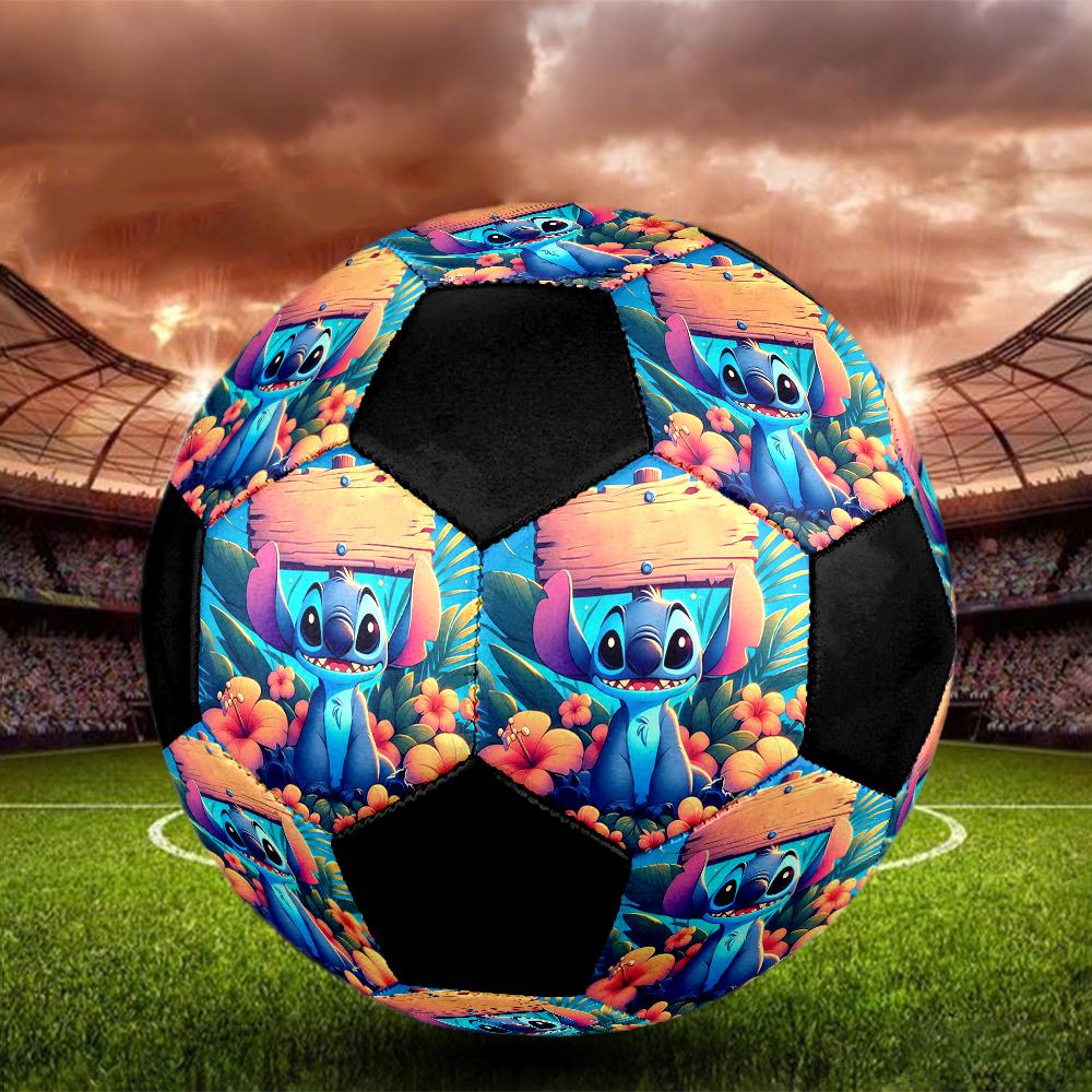 Stitch Theme Size 5 Soccer Ball, Suitable for Both Indoor and Outdoor Matches, a Gift Suitable for Everyone.