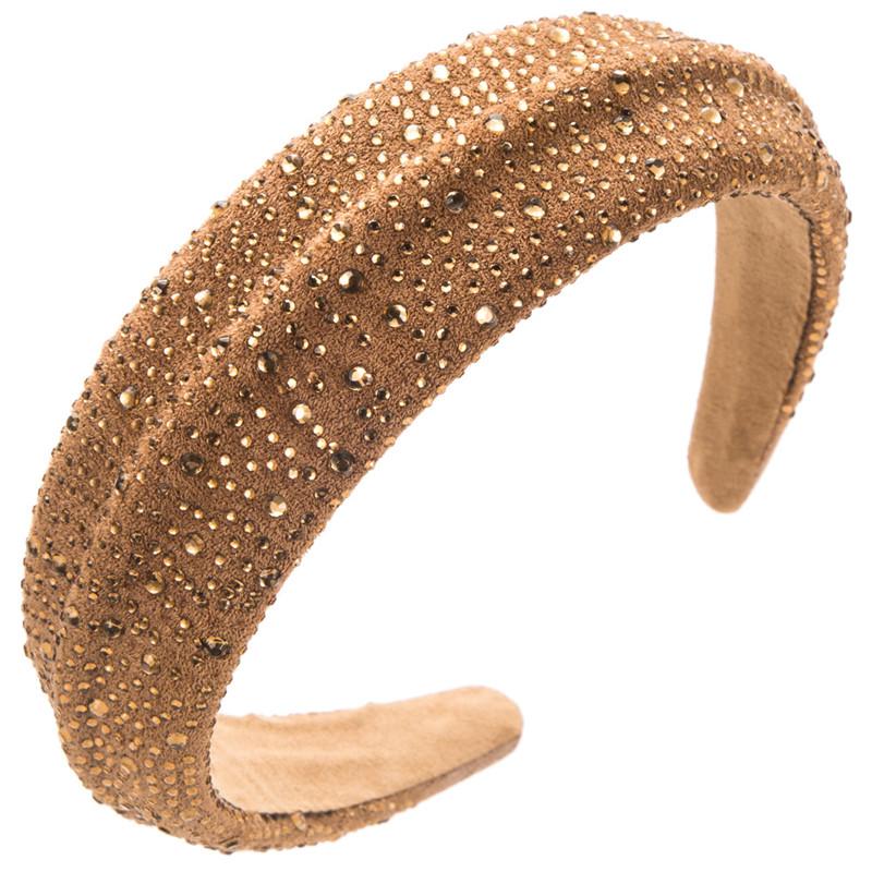 Wide-Edge Fashion Starry Hair Accessory Elegant Headband Ornament Women Rhinestone