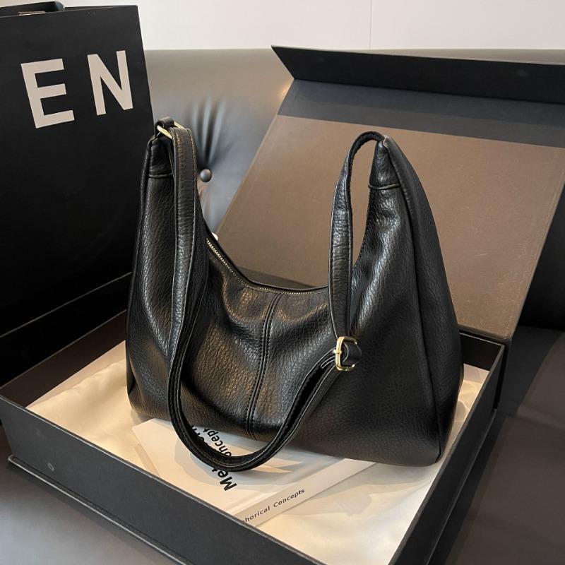 Large-capacity fashionable high-end textured women's bags, new simple and trendy versatile tote bags, commuting shoulder bags to work