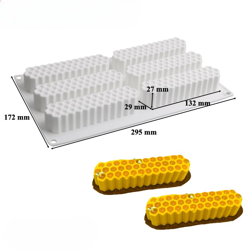 

Форма для мусса в форме сот, силиконовая форма для торта, инструменты для выпечки, пластиковые вырубные формы и противни для выпечки десертов