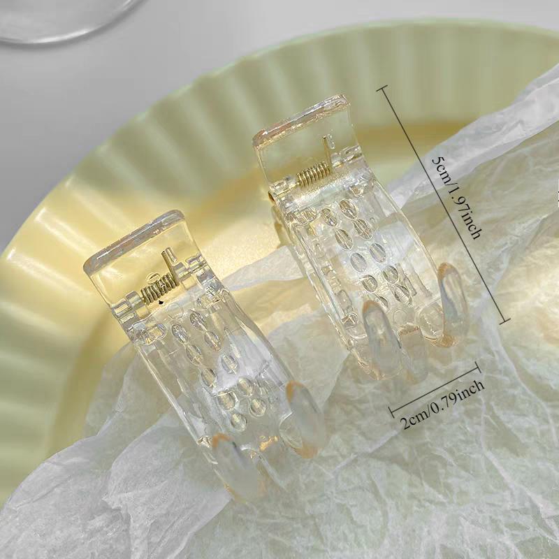 2pc Cute Solid Versatile Hair Claw Clips for Women Girls Hairpin Hairgrip for No Hurt To Hair Accessories Fixed Ponytail Tool