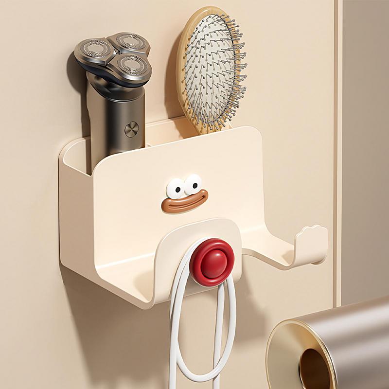 Hair Dryer Holder Wall Dryer Cradle Straightener Stand Hairdryer Organizer Box Toilet Blower Holder Shelf Bathroom Accessories