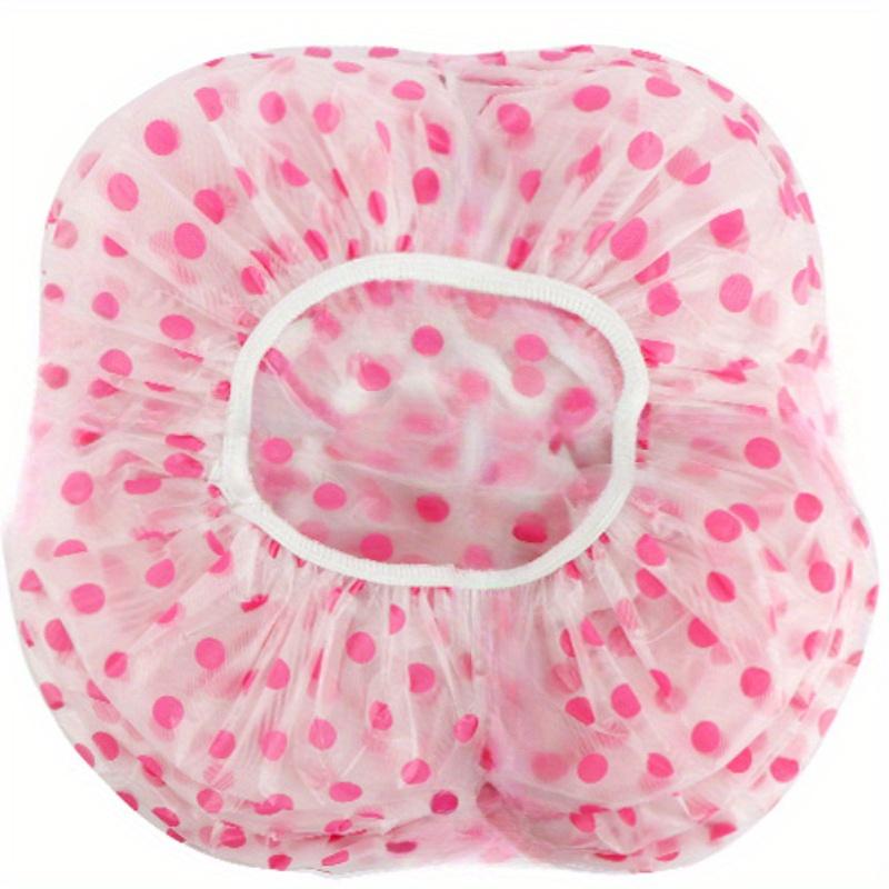 4pcs Thickened Shower Cap for Women, Waterproof Shower Cap for Home Use, Disposable EVA Shower Cap