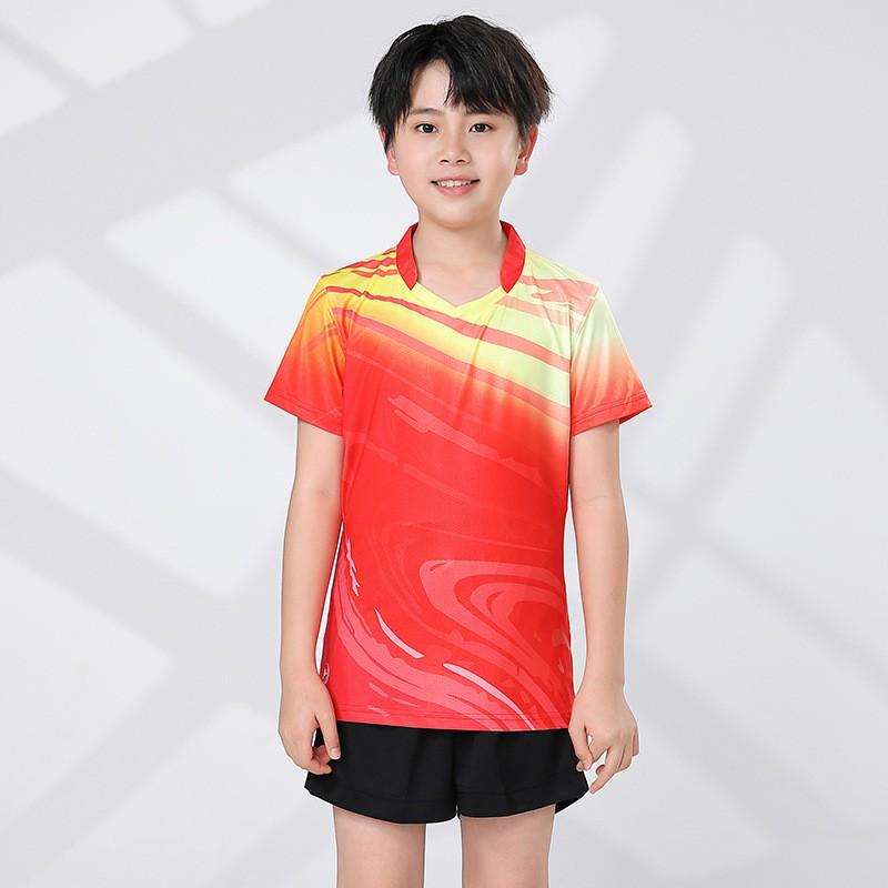 Kids Sports Set Girls Quick-Dry Badminton Tennis Uniform With Custom Print Option