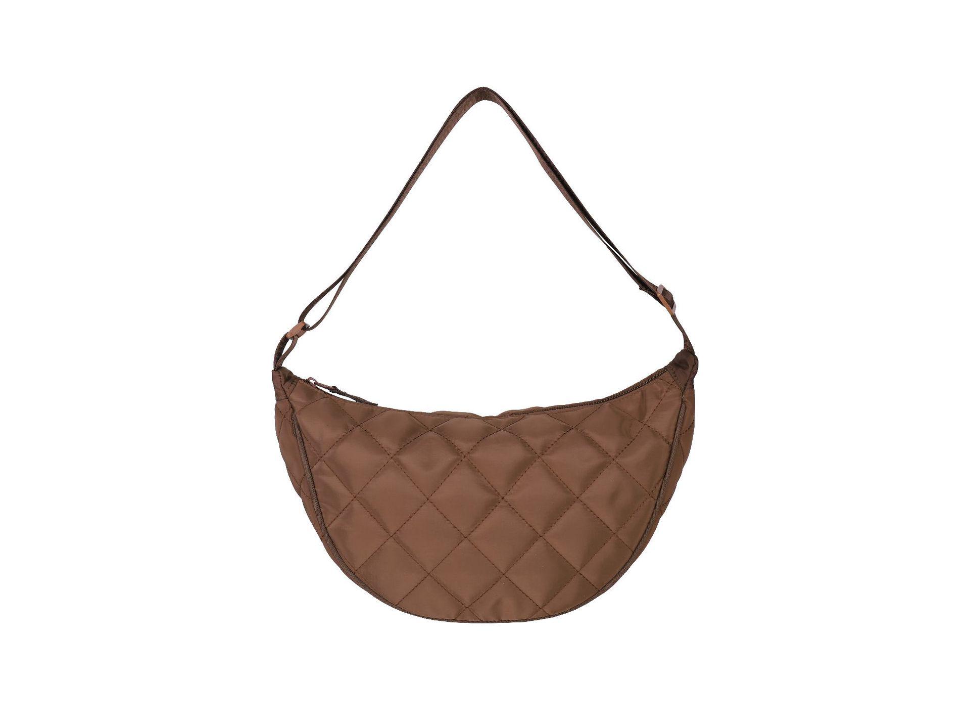 

Women s Large Capacity Diamond Quilted Crossbody Bag - Versatile, Lightweight, and Casual коричневый