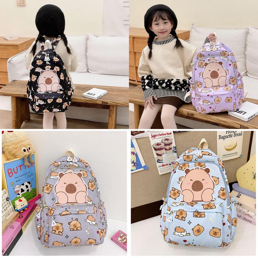 Adorable Lightweight Capybara School Bag For Kids Boys And Girls In Multiple Colors