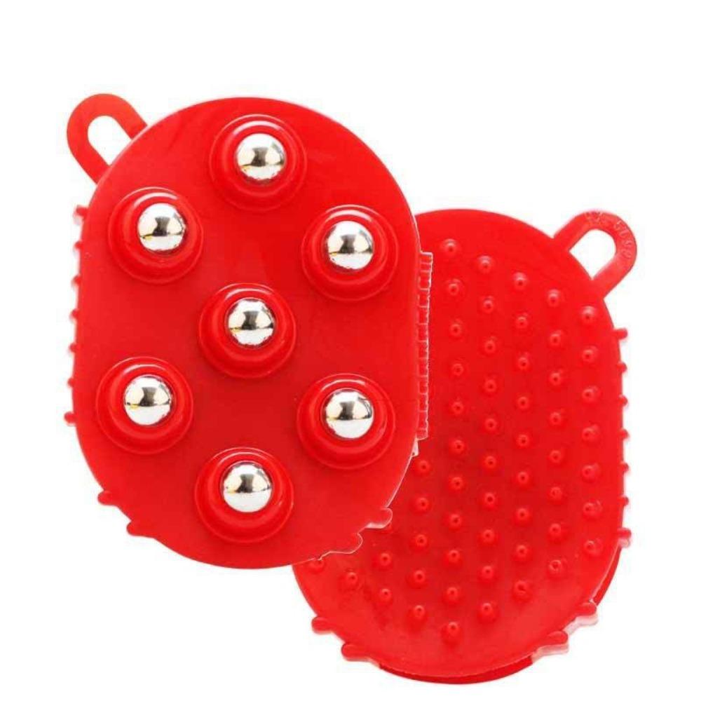Double Sided Massage Glove Stainless Steel Body Sculpting Massager Muscle Relief