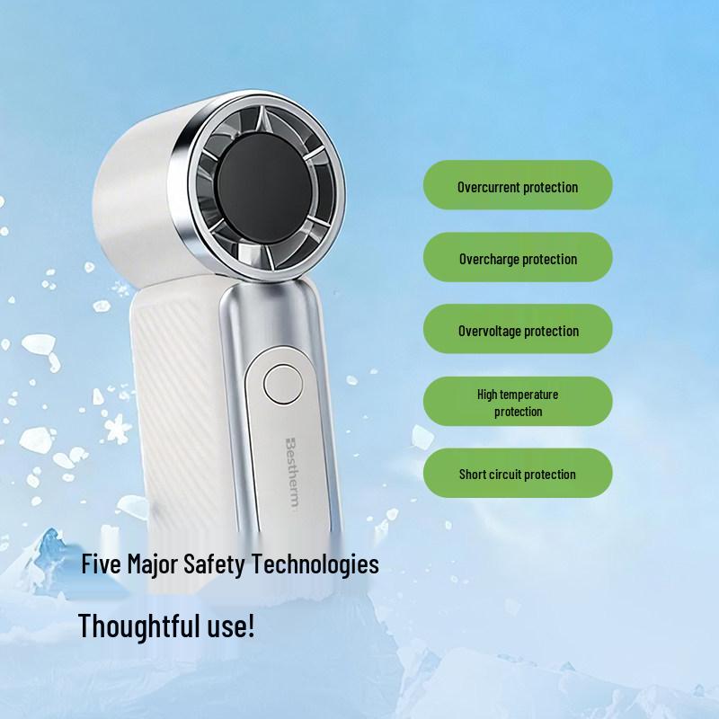 

Baisiteng YH7 High-Speed Portable Mini Fan, Long Battery Life, 2026 Model 91x42x35.6MM