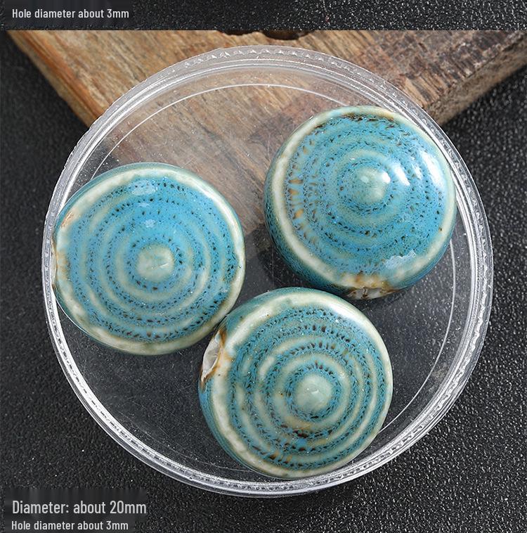 Handmade Ceramic Beads: Irregular, Windmill Design for DIY Necklace and Jewelry Making