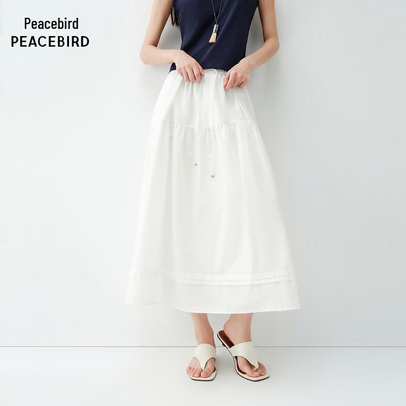 Peacebird Pleated High-Waist Long Skirt AAGFG211T XL