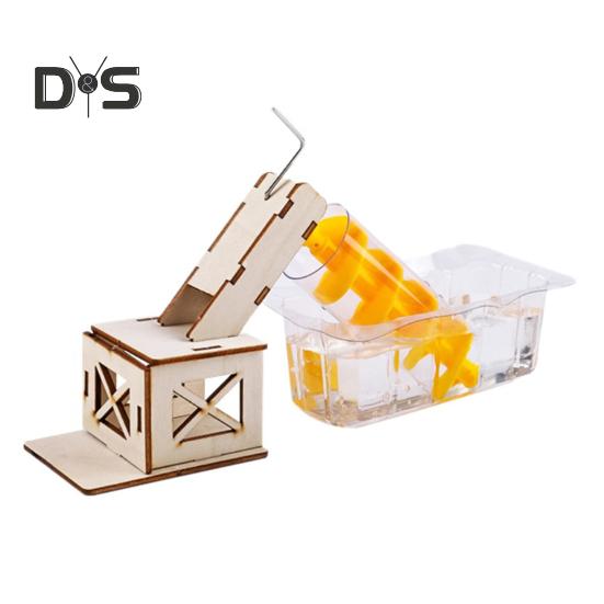 

DIY Архимедов винт водоподъемник деревянный STEM научный набор для детей ручная гидравлическая инженерная модель образовательный физический эксперимент Sets